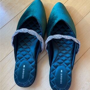 Birdies The Swan Emerald Crystal Bracelet slides